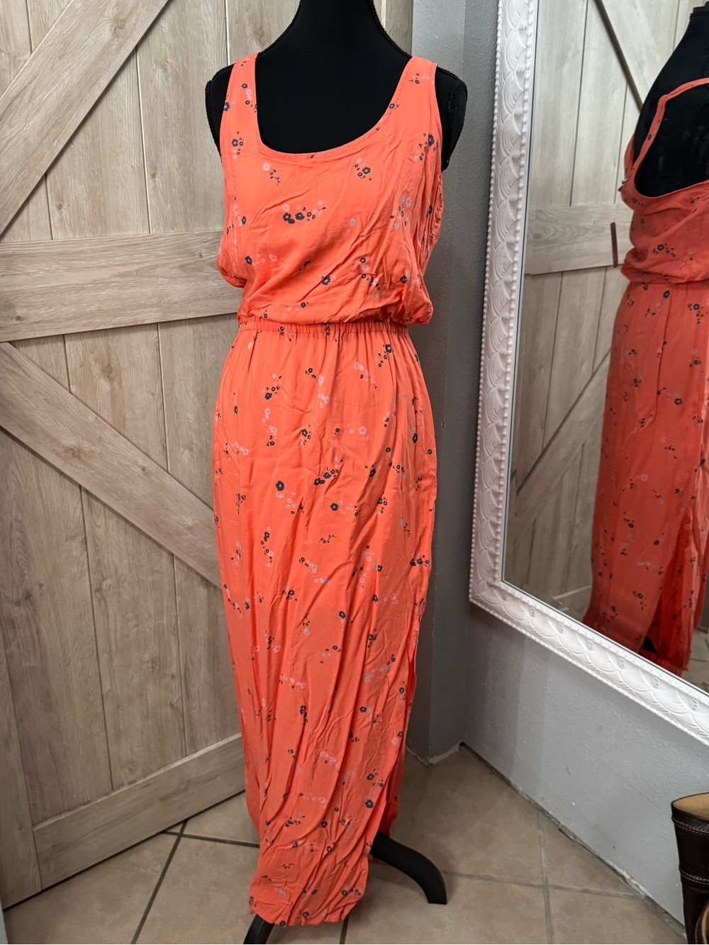 Splendid California Poppies Maxi Dress -size small